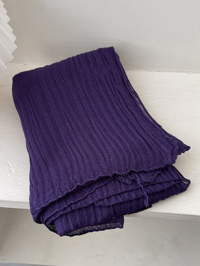 Women Vintage Shirred Shawl Scarf