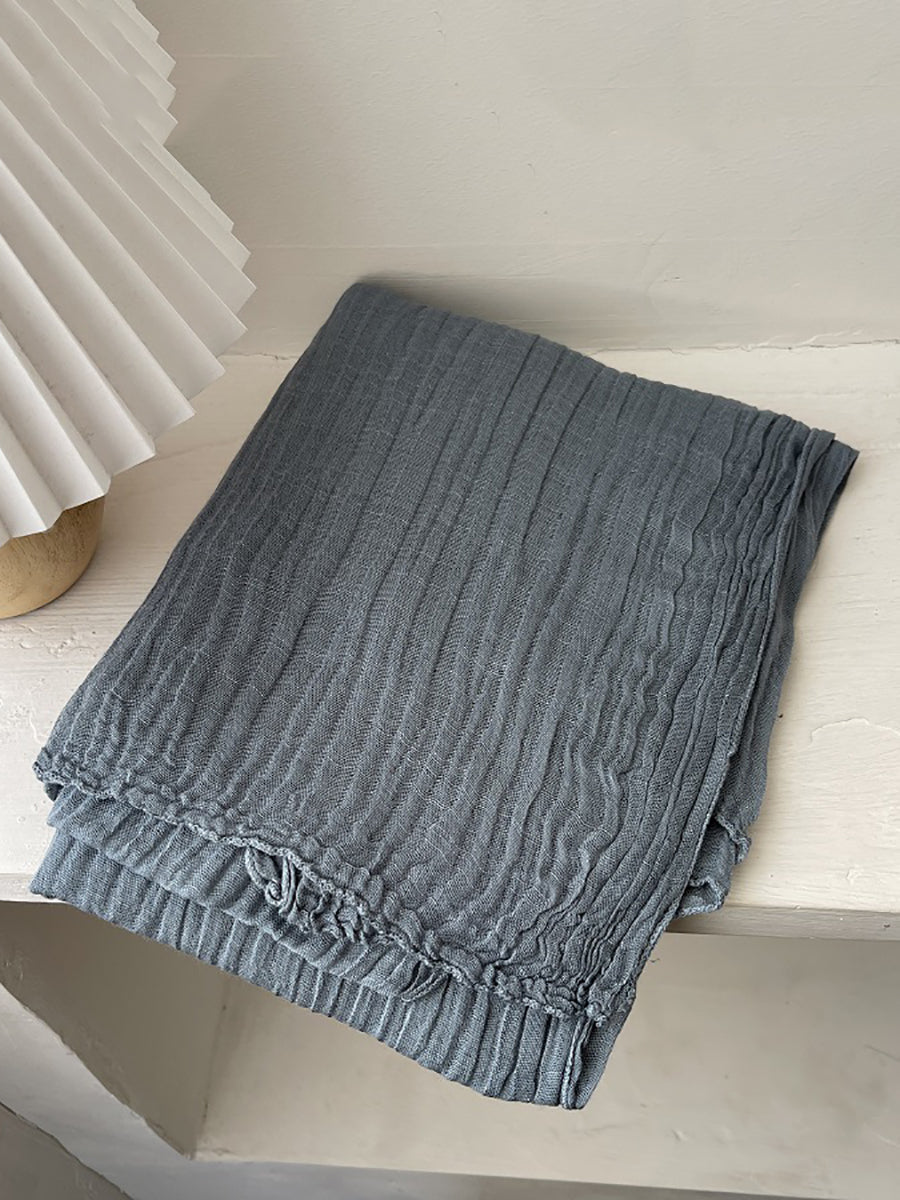 Women Vintage Shirred Shawl Scarf