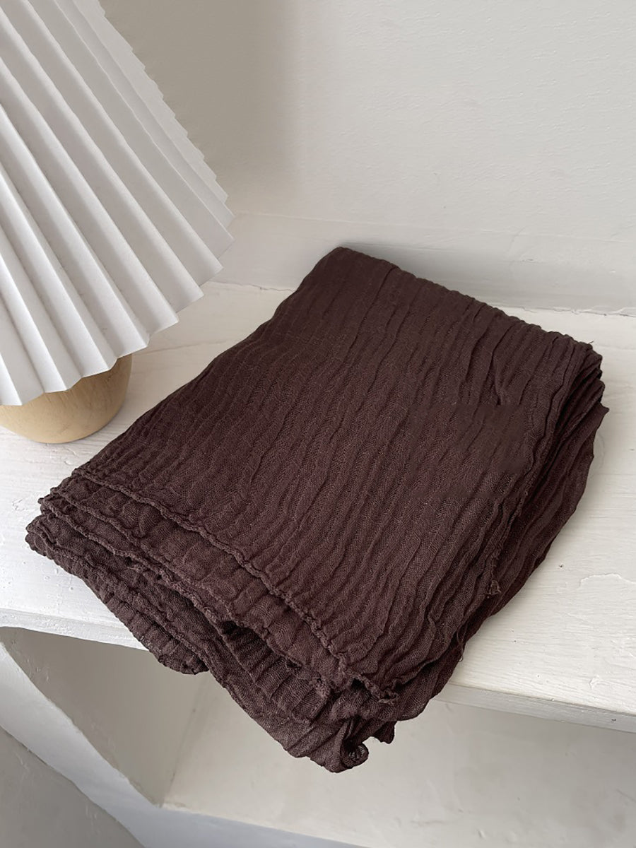 Women Vintage Shirred Shawl Scarf