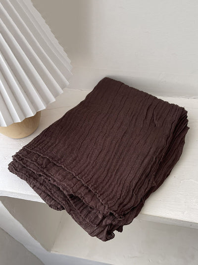 Women Vintage Shirred Shawl Scarf