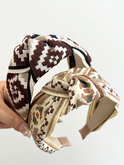 5 Pieces Women Ethnic Knot Wide Hair Brand