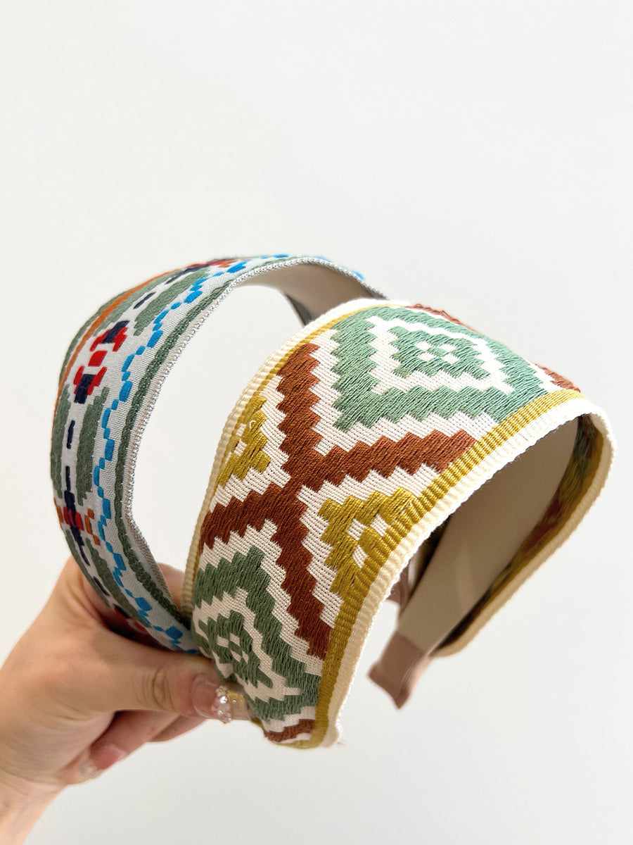 5 Pieces Women Ethnic Knot Wide Hair Brand