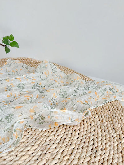 Summer Artsy Floral Thin Shawl Scarf