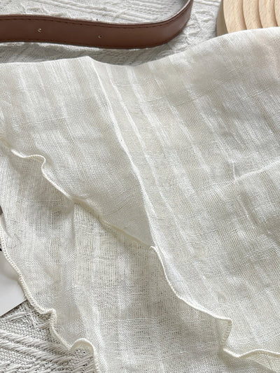 Women Artsy Plaid Tie-dye Triangle Scarf