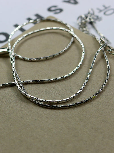 Women Fashion Geometric Ball Triangle Necklace