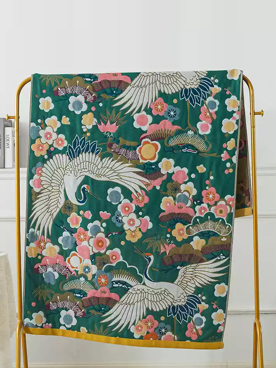 100%Cotton Adult Flower Bath Towel