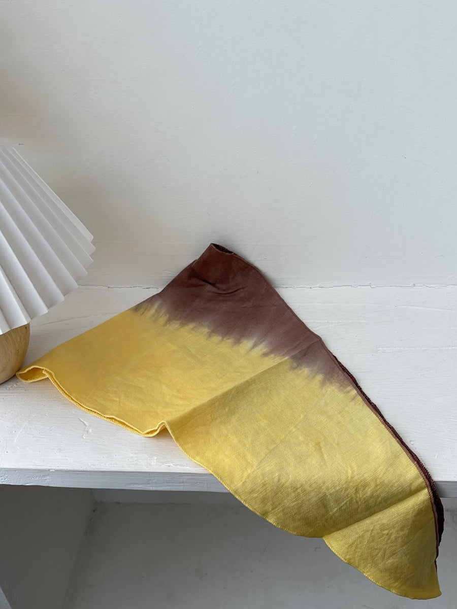 Women Ethnic Tie-dye Diamond-shaped Cotton Scarf