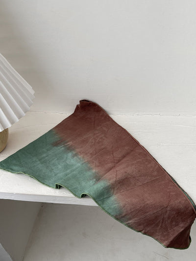 Women Ethnic Tie-dye Diamond-shaped Cotton Scarf