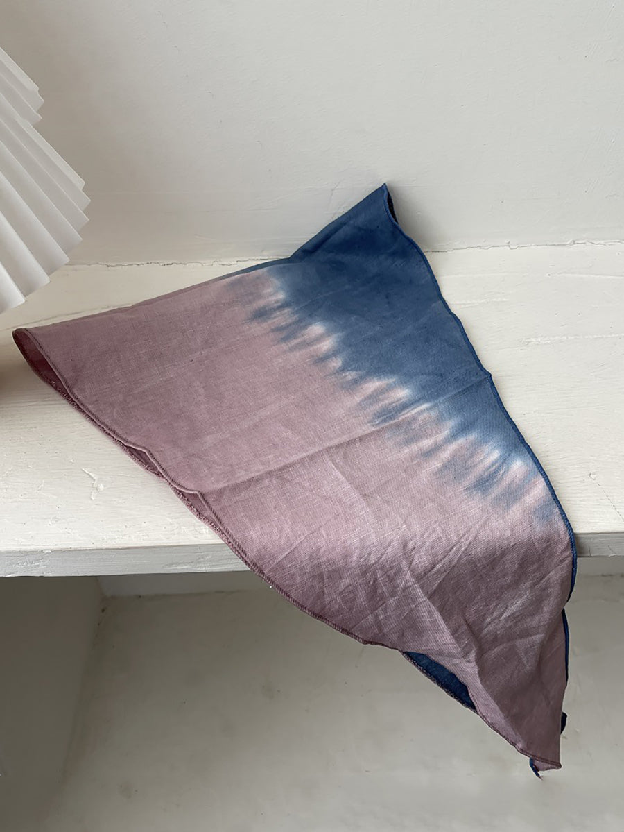 Women Ethnic Tie-dye Diamond-shaped Cotton Scarf