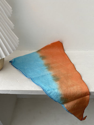 Women Ethnic Tie-dye Diamond-shaped Cotton Scarf