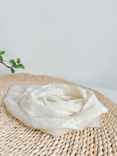 Summer Artsy Flower Thin Shawl Scarf