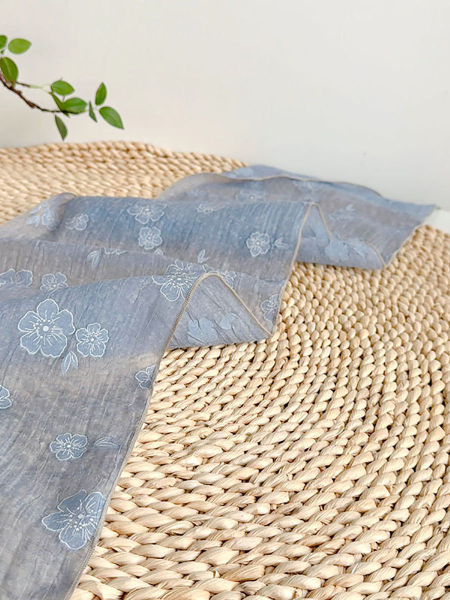 Summer Artsy Flower Thin Shawl Scarf