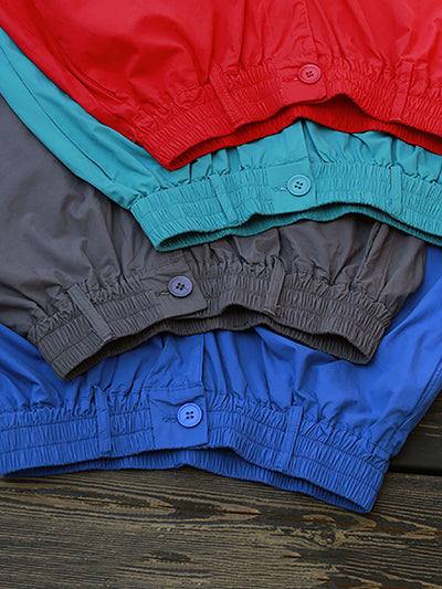 Plus Size Women Summer Casual Pure Color 100%Cotton Harem Pants