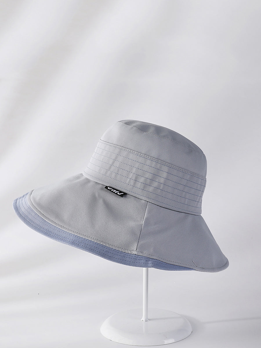 Women Summer Casual Colorblock Sunproof Hat