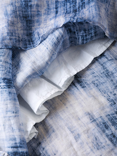 Women Summer Artsy Floral O-Neck 100%Ramie Vest Dress