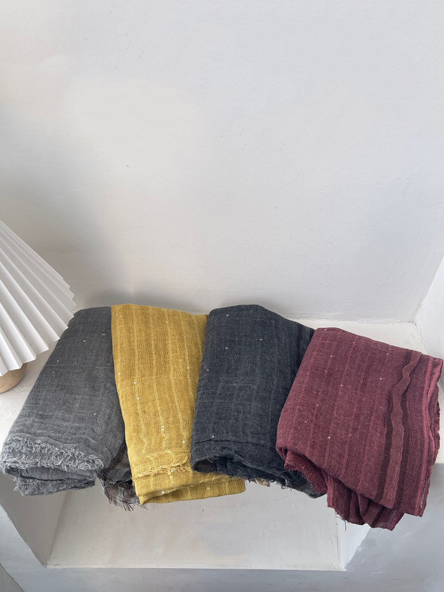 Women Summer Worn Pure Color Shawl Scarf