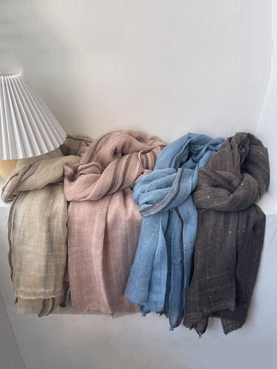 Women Summer Worn Pure Color Shawl Scarf