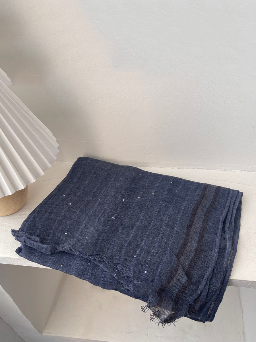 Women Summer Worn Pure Color Shawl Scarf