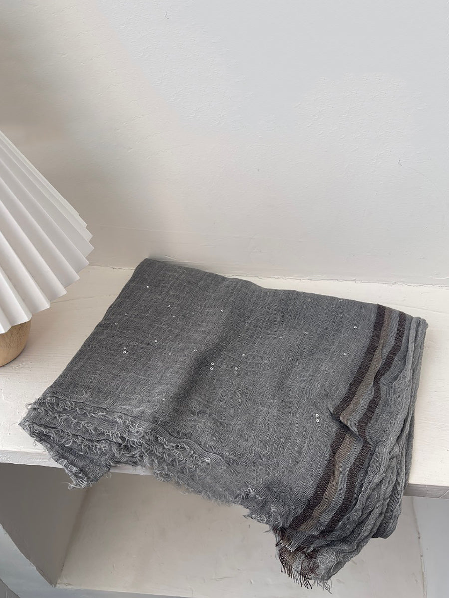 Women Summer Worn Pure Color Shawl Scarf