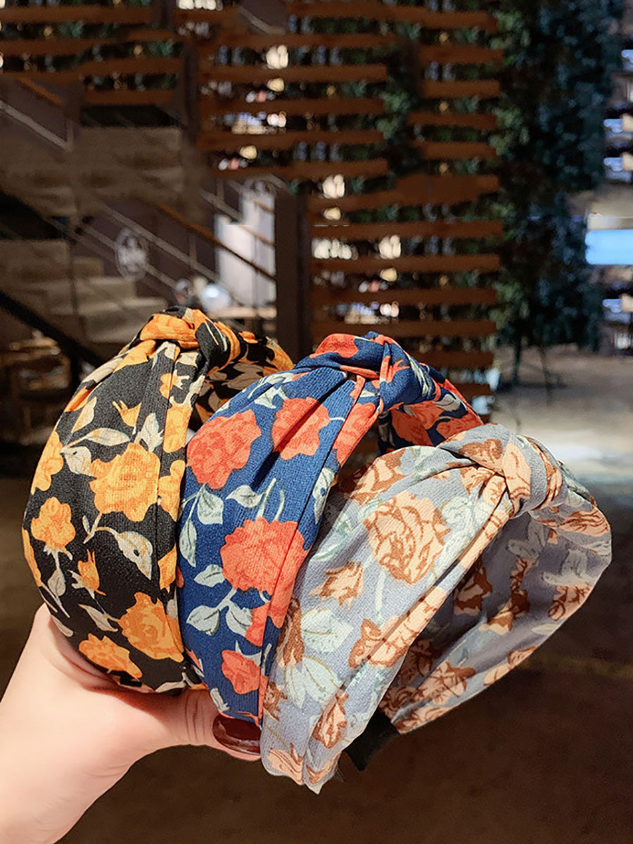 5 Pairs Women Artsy Flower Knot Hair Brand
