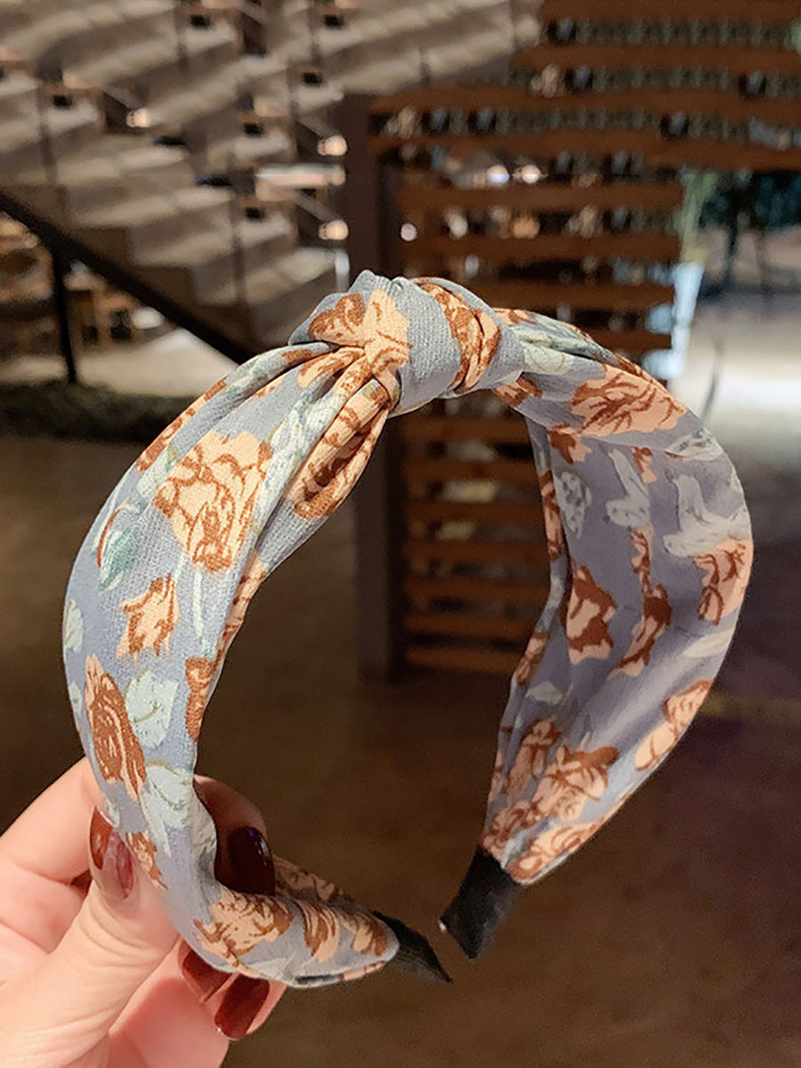 5 Pairs Women Artsy Flower Knot Hair Brand