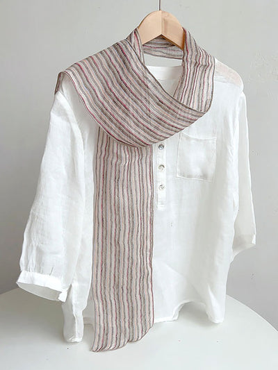 Women Casual Summer Stripe Thin Scarf