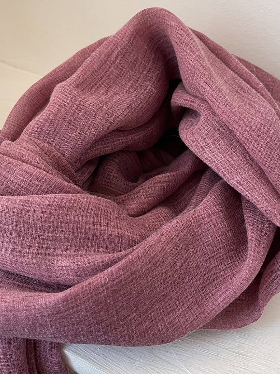 Women Retro Summer Cotton Tassel Shawl Scarf