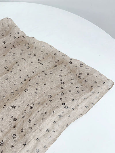 Women Artsy Dot 100%Linen Shawl Scarf