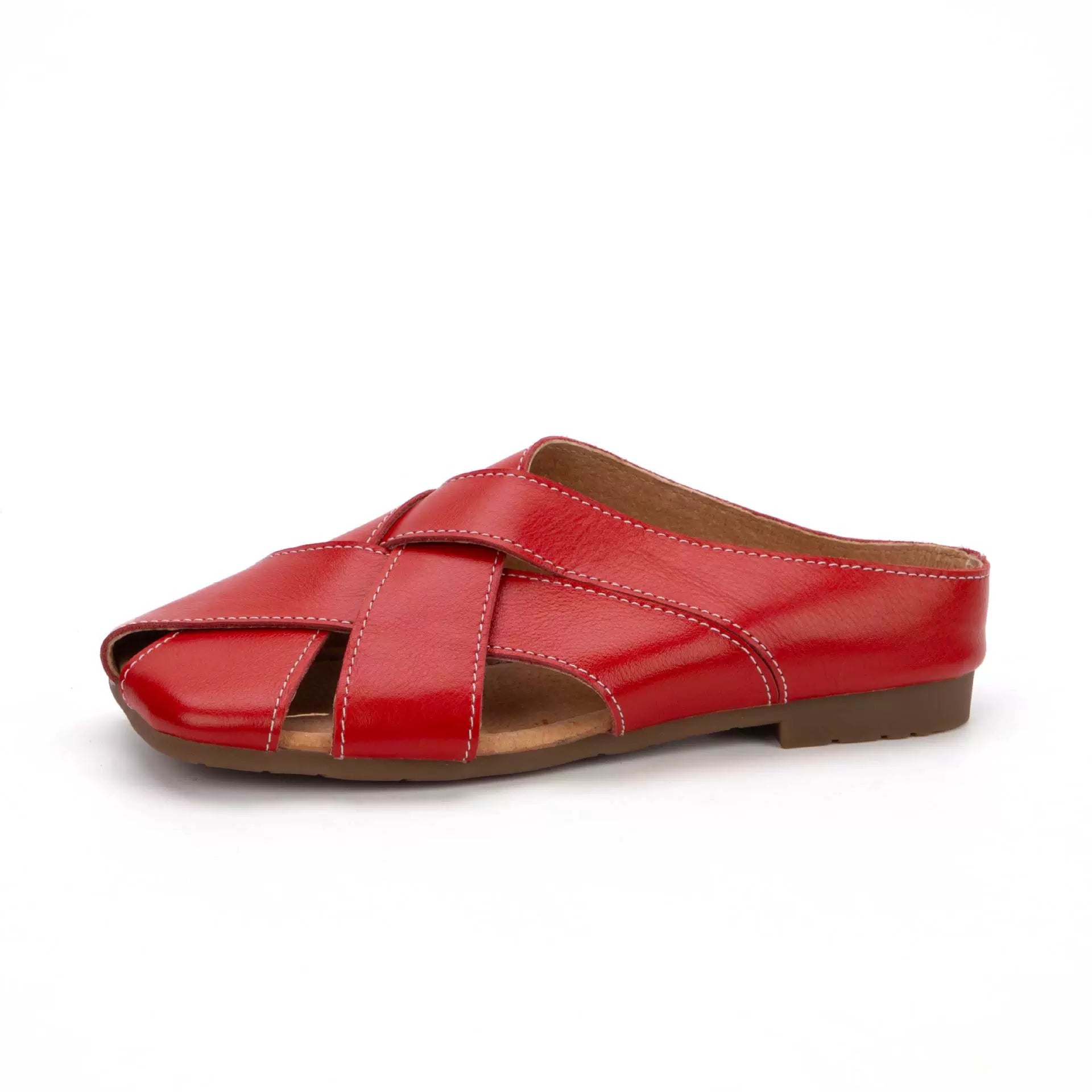 Women Summer Casual Genuine Leather Slippers