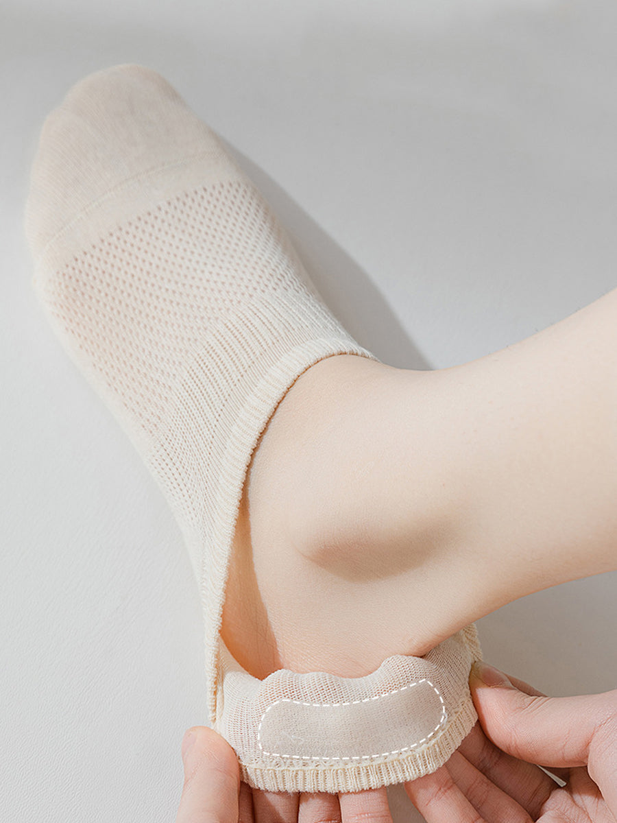 7 Pairs Women Summer Casual Pure Color Cotton Short Socks