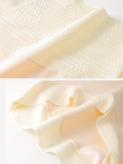 5 Pieces Summer Women Colorblock High Waist Cotton Underwear