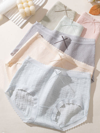 6 Pieces Summer Women Artsy Cotton Underwear