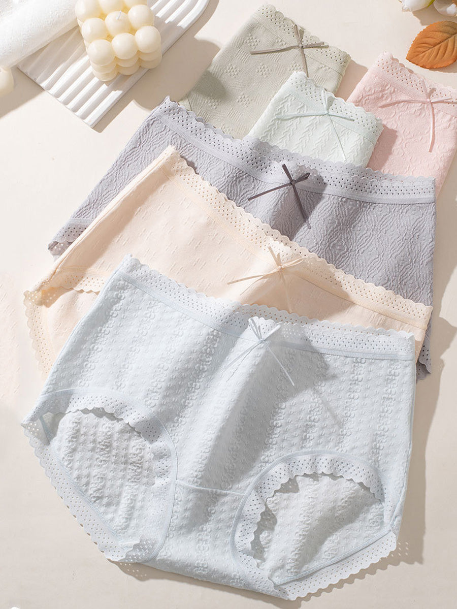 6 Pieces Summer Women Artsy Cotton Underwear