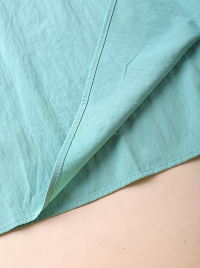 Women Summer Casual Pure Color A-Shape Skirt