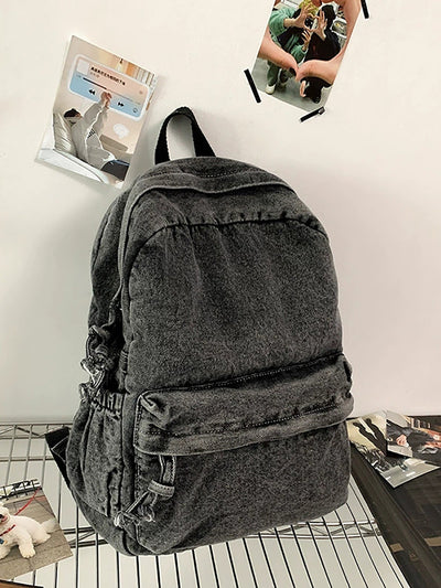 Women Retro Large Capacity Canvas Shoulder Bag