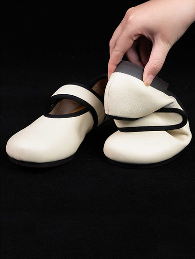 Women Summer Casual Colorblock Leather Shoes