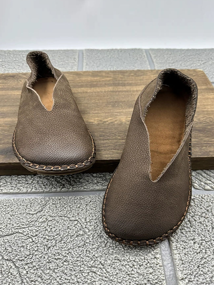 Women Soft Genuine Leather Flat Shoes