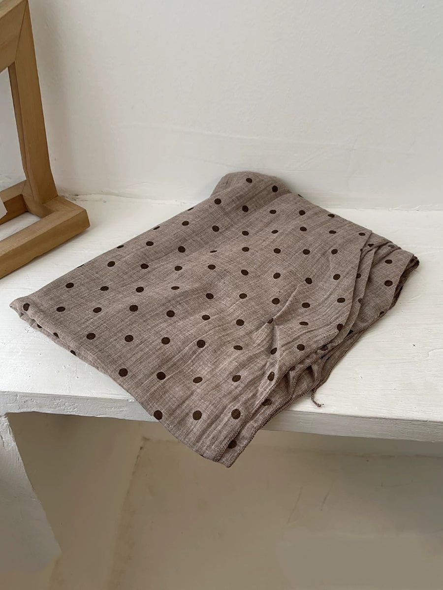 Women Artsy Vintage Dot Scarf Shawl