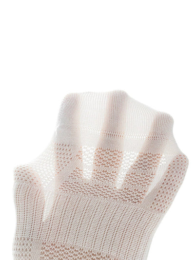 7 Pairs Women Summer Mid-Heel 100%Cotton Pure Color Socks