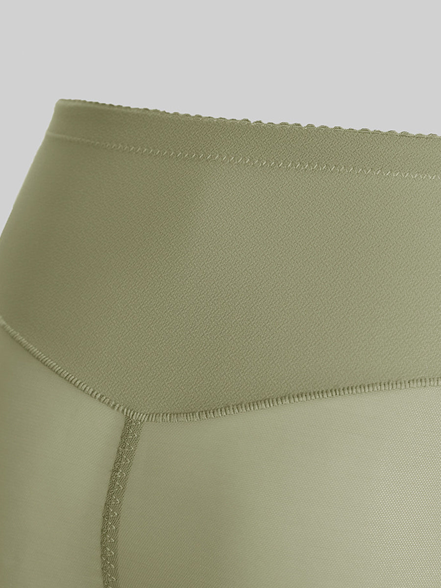 2 Pairs Women Casual Pure Color High Waist Underwear