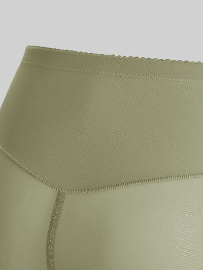 2 Pairs Women Casual Pure Color High Waist Underwear