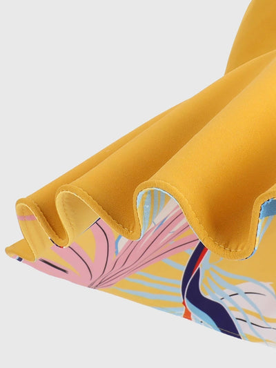 Women Summer Dual-side Wearing Flower Sunproof Hat