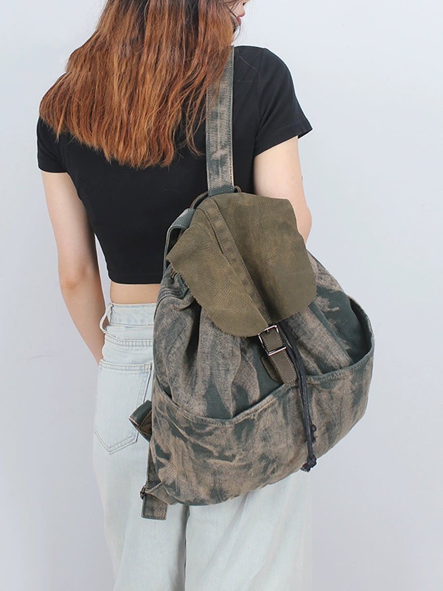 Vintage Tie-dye Large Capacity Travel Backpack