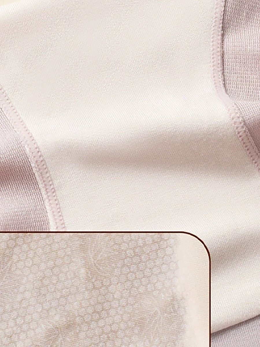 4 Pieces Women Casual Pure Color High Waist Underwear