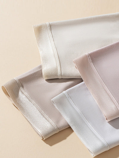 4 Pieces Women Casual Pure Color High Waist Underwear