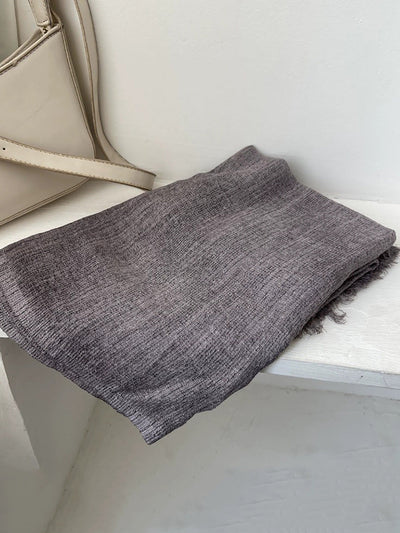 Women Autumn Artsy Pure Color Shawl Scarf