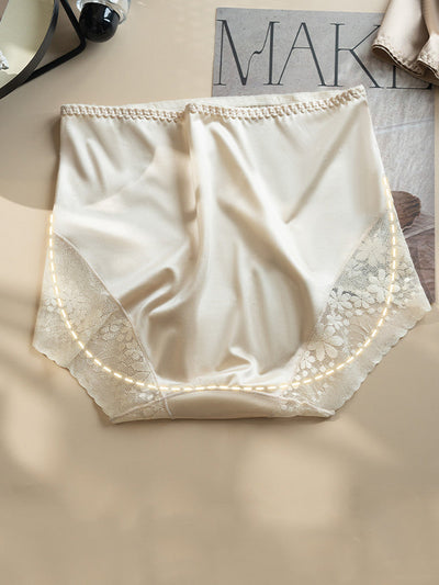 5 Pieces Summer Women High Waist Flower Lace Underwear