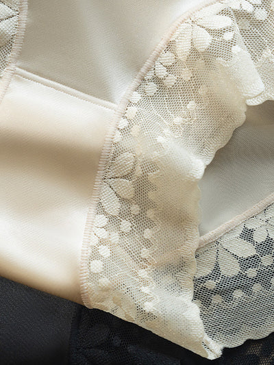 5 Pieces Summer Women High Waist Flower Lace Underwear