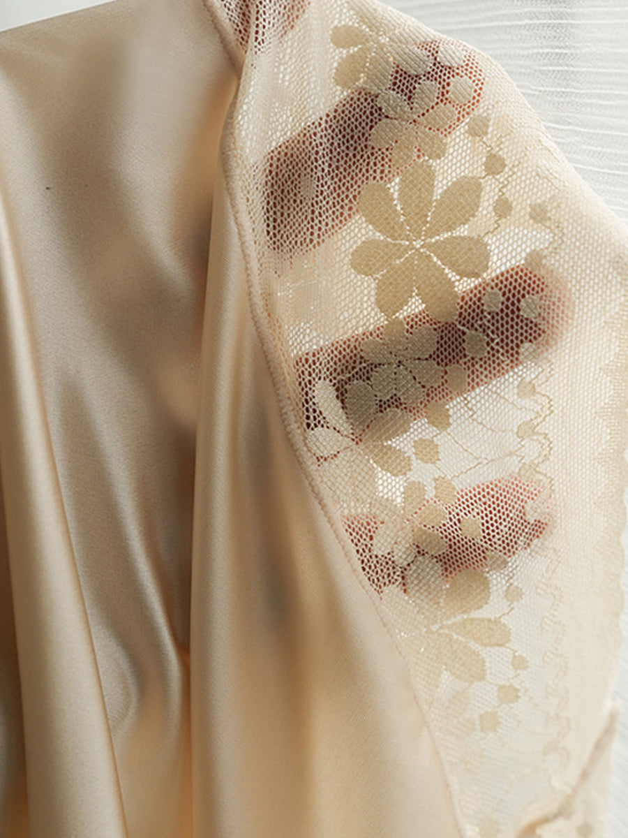 5 Pieces Summer Women High Waist Flower Lace Underwear