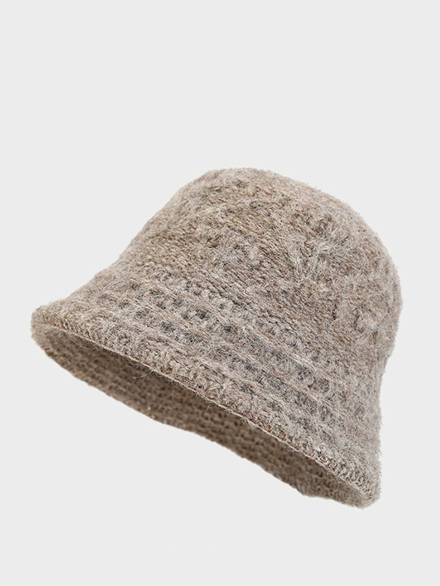 Women Autumn Warm  Knitted Bucket Hat